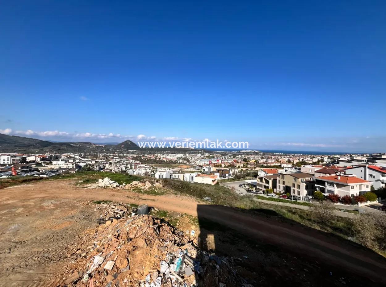 Einzigartiges Grundstück Mit Panoramablick Auf Das Meer Im Bezirk Güzelbahçe Mustafakemal Paşa!