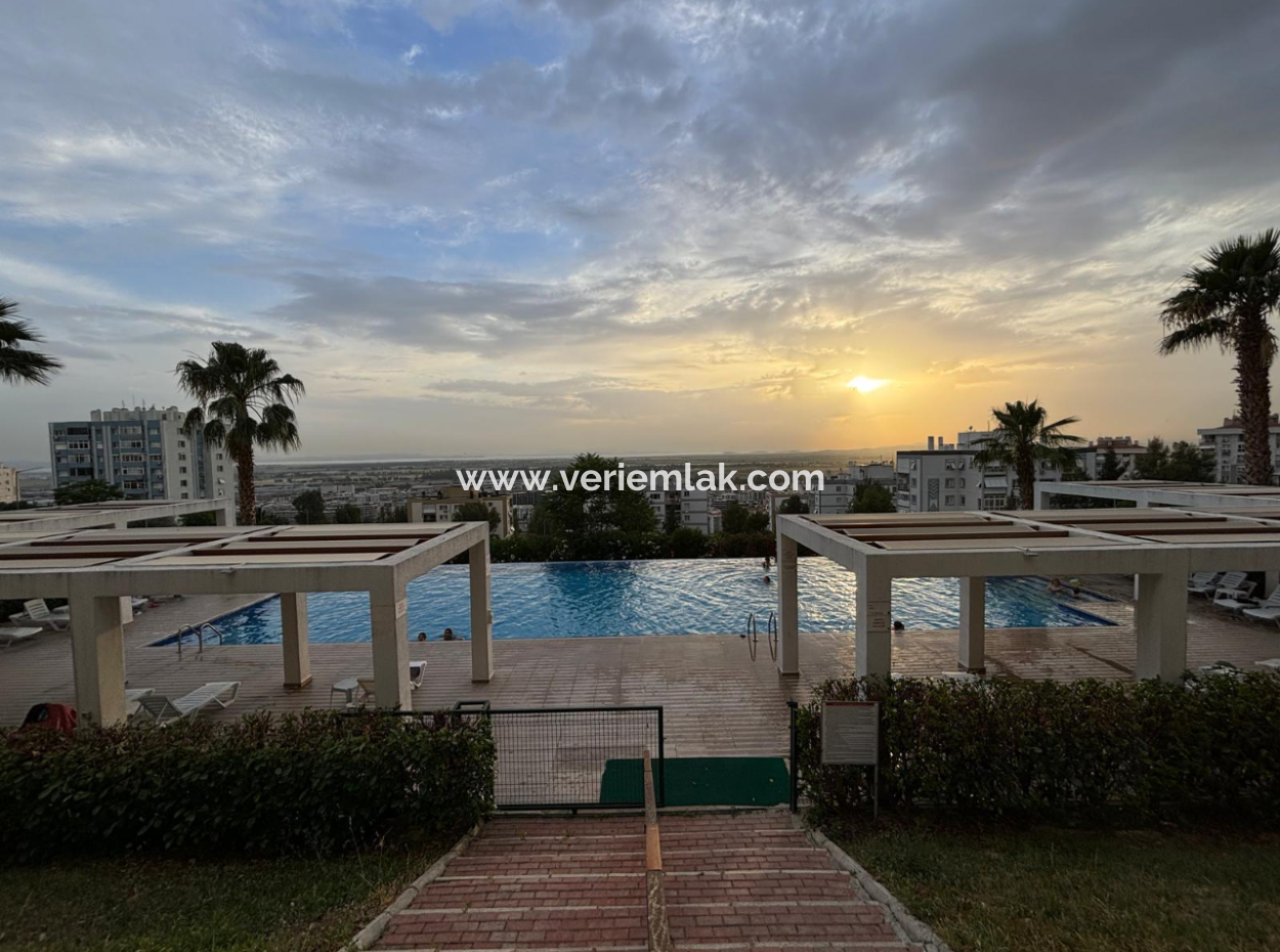 Möblierte Wohnung Zu Vermieten Im Palmiye Park Terrace Complex In Çiğli Evka 5!