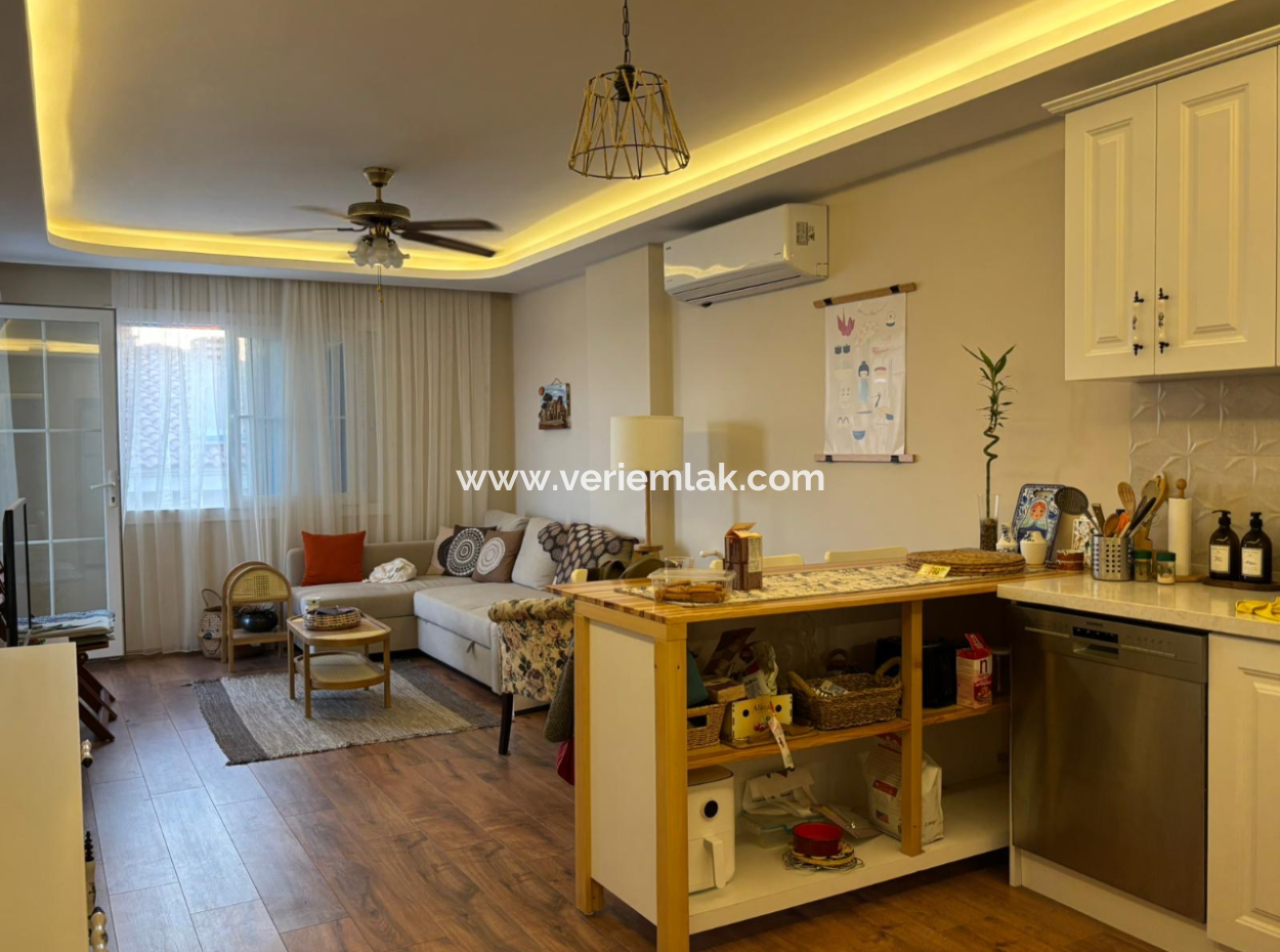 2 1 Kellerwohnung Zum Verkauf In Çeşme Ovacik Mit Herrlicher Aussicht!