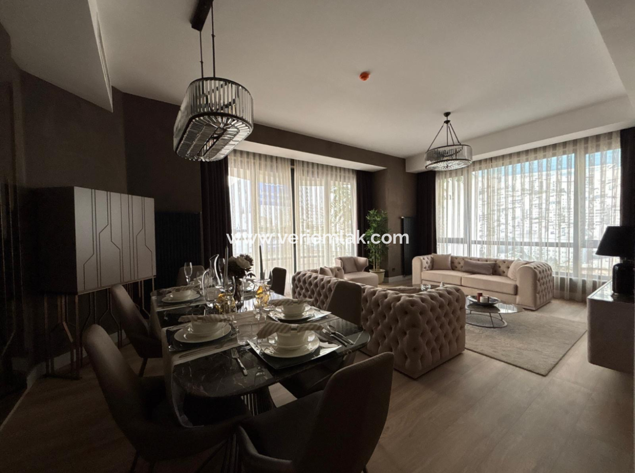 3 1 19. Etage Sea View-Wohnung Zu Mieten Im Alsancak Evora-Projekt!