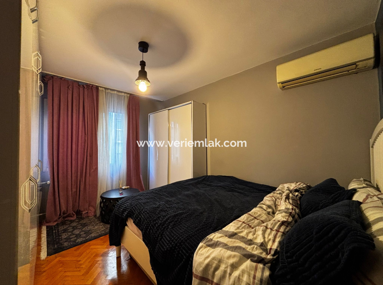 3 1 Wohnung Im Zweiten Stock Zu Mieten In Der Nähe Von Talatpaşa Mit Alsancak-Parkplatz!