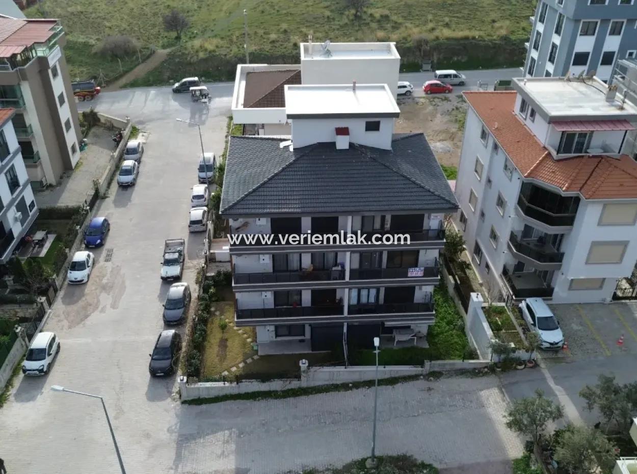 Neue 11-Wohnung Zum Verkauf Mit Offener Fassade, Grossem Balkon Und Garderobe In Seferihisar Camike