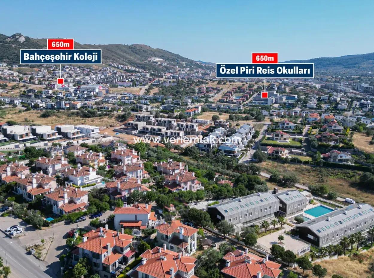 Bahçeli – Şömineli – 3 1 Villa Zu Mieten Auf Der Anwaltsseite Von Güzelbahçe Kahramandere