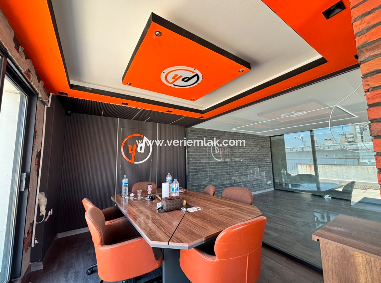 7. Stock, 410 M², Staffel, 3, 1 Wohnung Zu Mieten Mit Meerblick Auf Dem Alsancak Republikplatz!