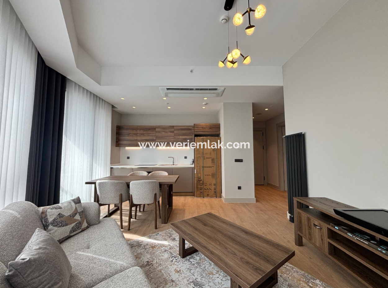 Alsancak Evora Projekt 19. Stock 1 1 Zero Möblierte Eckwohnung Zur Vermietung!