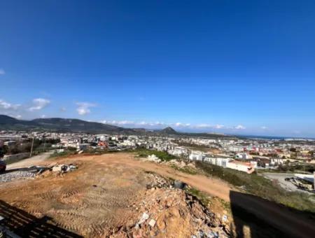 Einzigartiges Grundstück Mit Panoramablick Auf Das Meer Im Bezirk Güzelbahçe Mustafakemal Paşa!