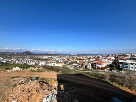 Einzigartiges Grundstück Mit Panoramablick Auf Das Meer Im Bezirk Güzelbahçe Mustafakemal Paşa!