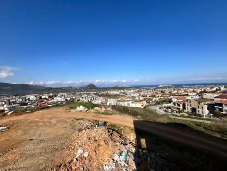Einzigartiges Grundstück Mit Panoramablick Auf Das Meer Im Bezirk Güzelbahçe Mustafakemal Paşa!