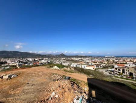 Einzigartiges Grundstück Mit Panoramablick Auf Das Meer Im Bezirk Güzelbahçe Mustafakemal Paşa!