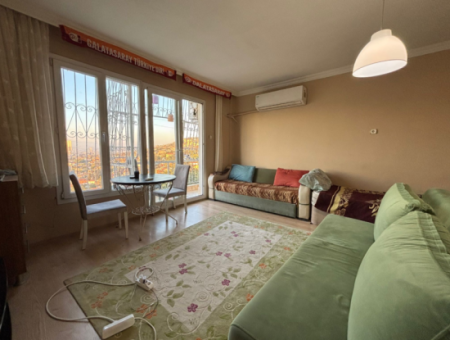 1 1 Möblierte Wohnung Zur Miete Mit Meer- Und Stadtblick In Konak Variante!