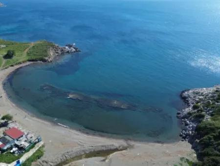 Grundstück Zum Verkauf Mit 2 Separaten Villen, Die In Der Bucht Von Seferihisar Akarca Orşal Ausgewiesen Sind