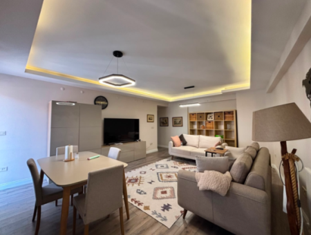 3 1 Luxuriöse Möblierte Wohnung Zur Vermietung Mit Parkplatz In Karşiyaka Demirköprü!