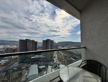 Alsancak Evora Projekt 19. Stock 1 1 Zero Möblierte Eckwohnung Zur Vermietung!