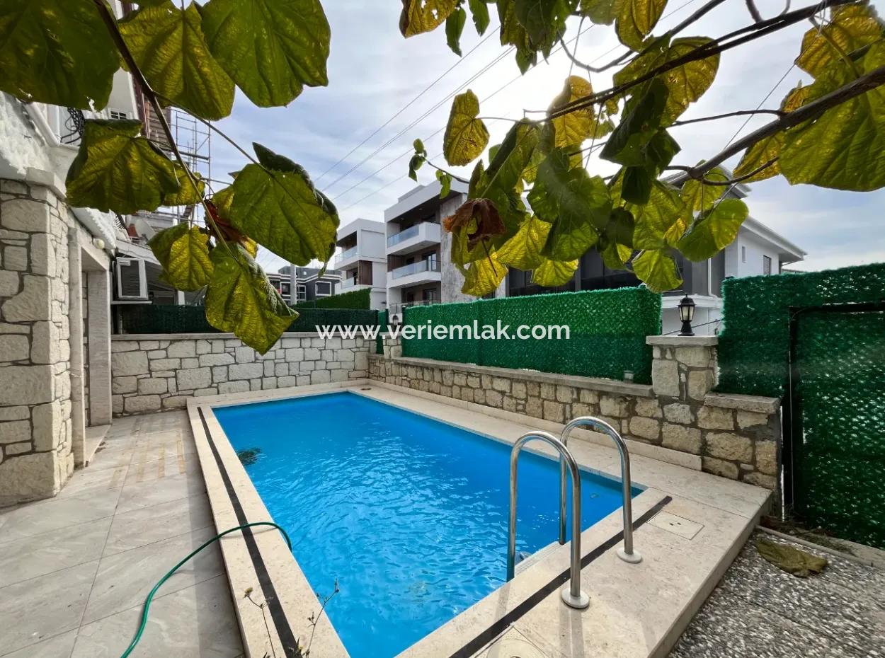 Original Design 3 In 1 Duplex Villa With Detached Pool In Award-Winning Taş Konaklar Complex In The Most Decent Area Of Seferihisar