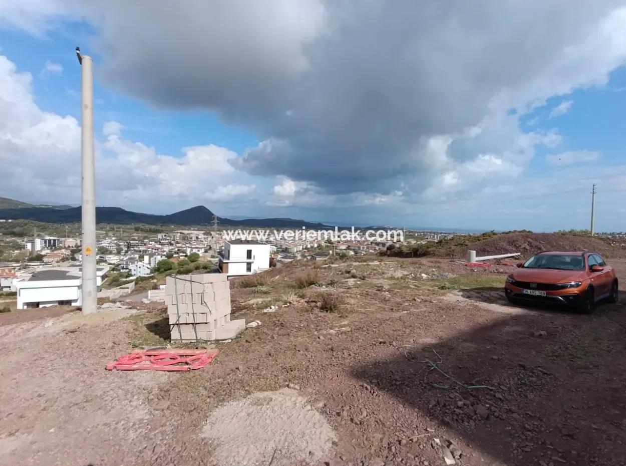 Corner Parcel, Land For Sale In Güzelbahçe Yelki With Sea And City View