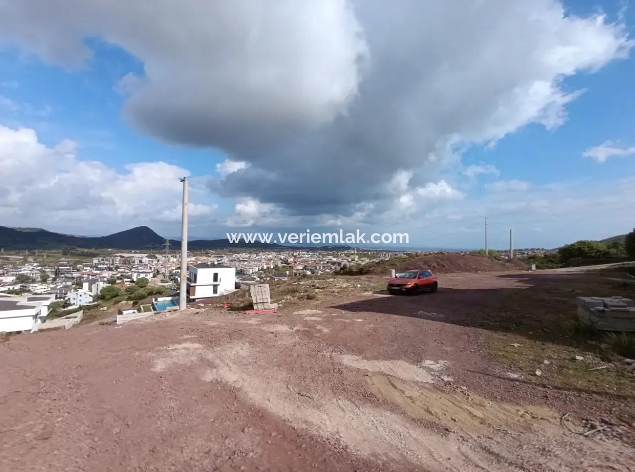 Corner Parcel, Land For Sale In Güzelbahçe Yelki With Sea And City View