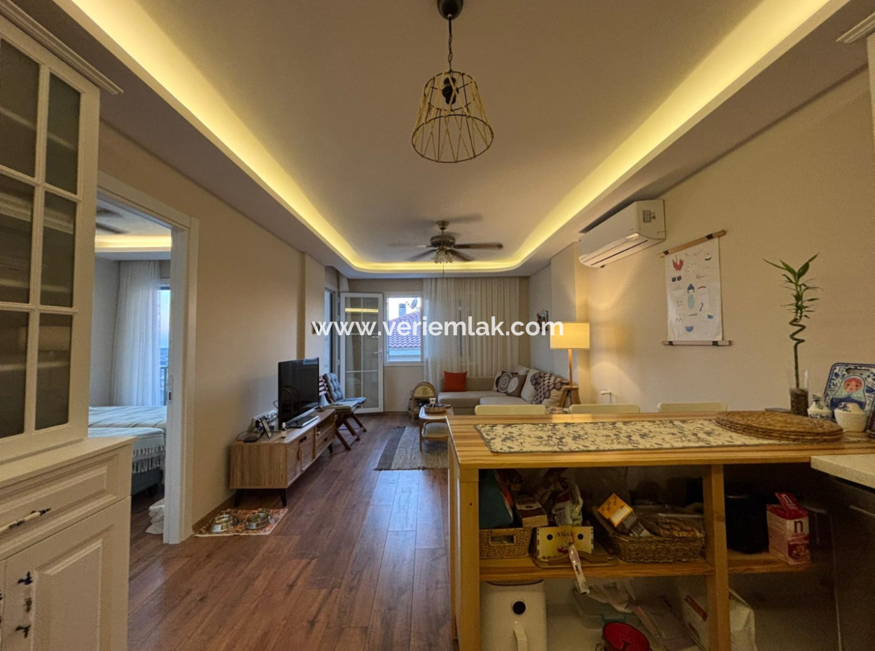 2 1 Cellar Apartment For Sale In Çeşme Ovacik With Amazing View!