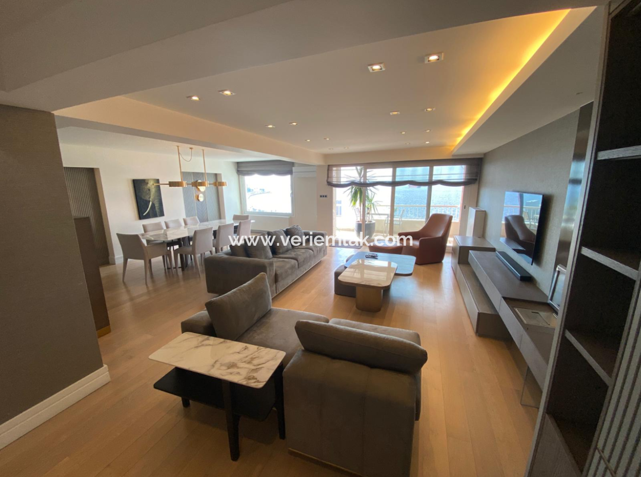 Fully Renovated Mezzanine Mansion Flat With 4 1 Parking Lot In Karataş