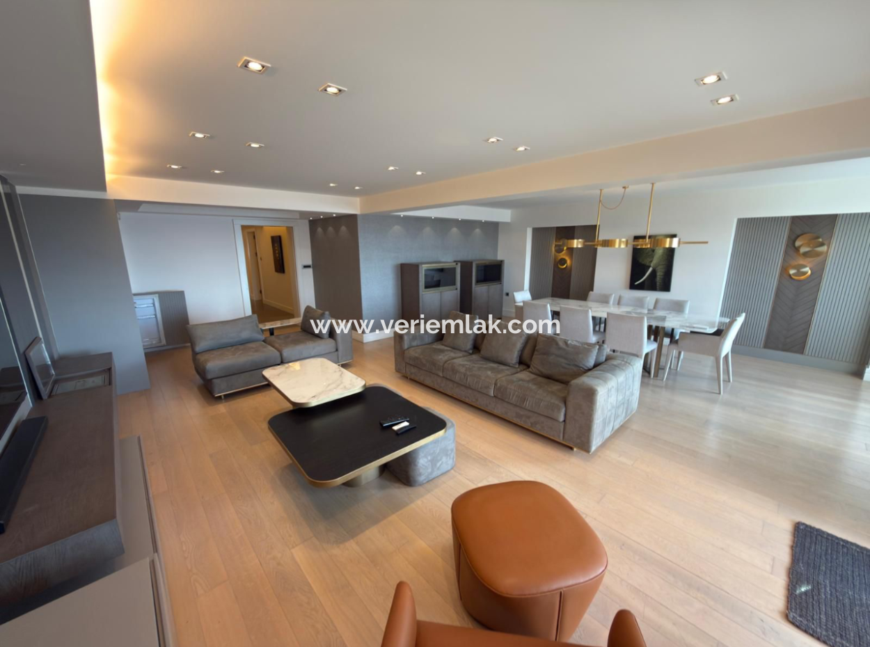 Fully Renovated Mezzanine Mansion Flat With 4 1 Parking Lot In Karataş