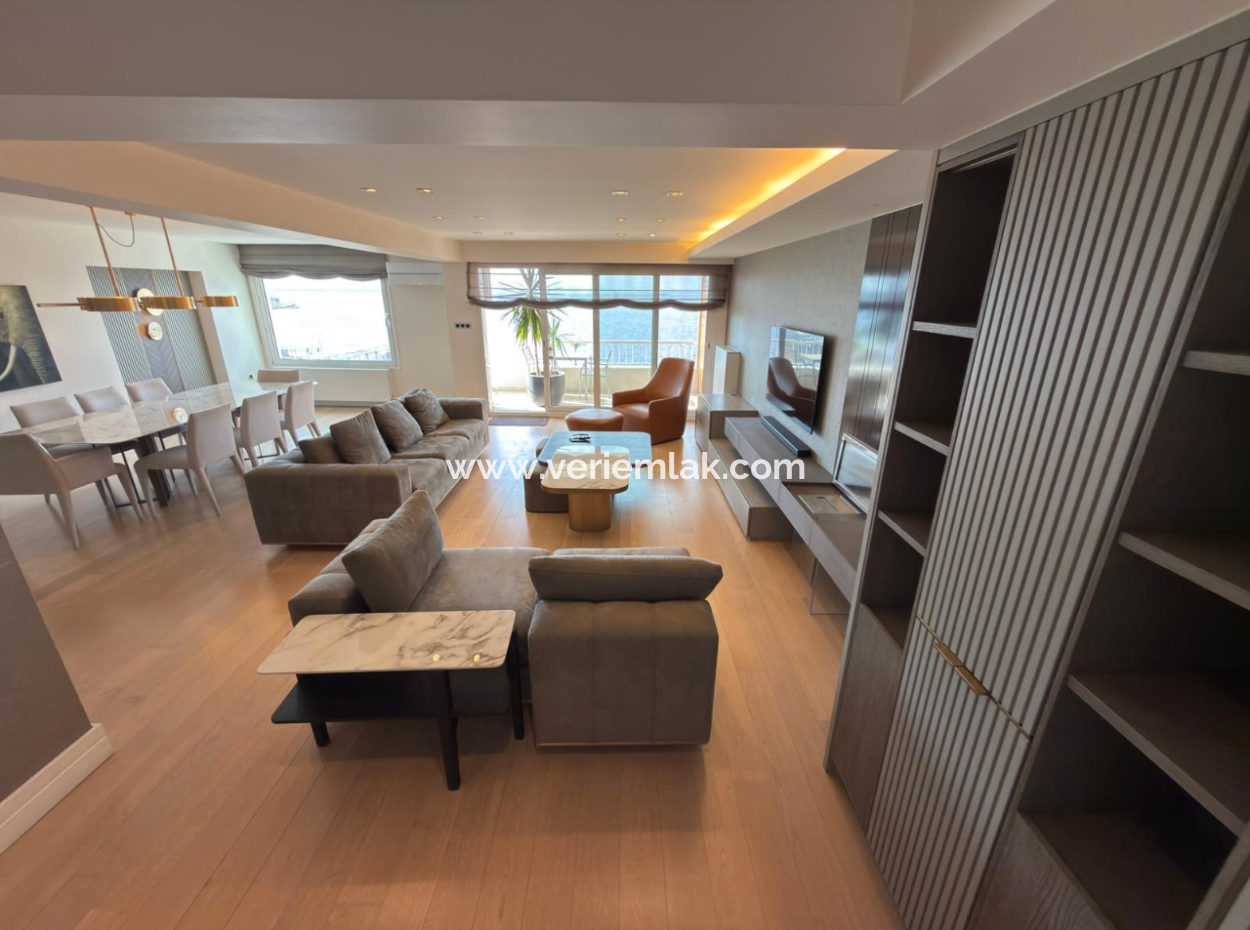 Fully Renovated Mezzanine Mansion Flat With 4 1 Parking Lot In Karataş