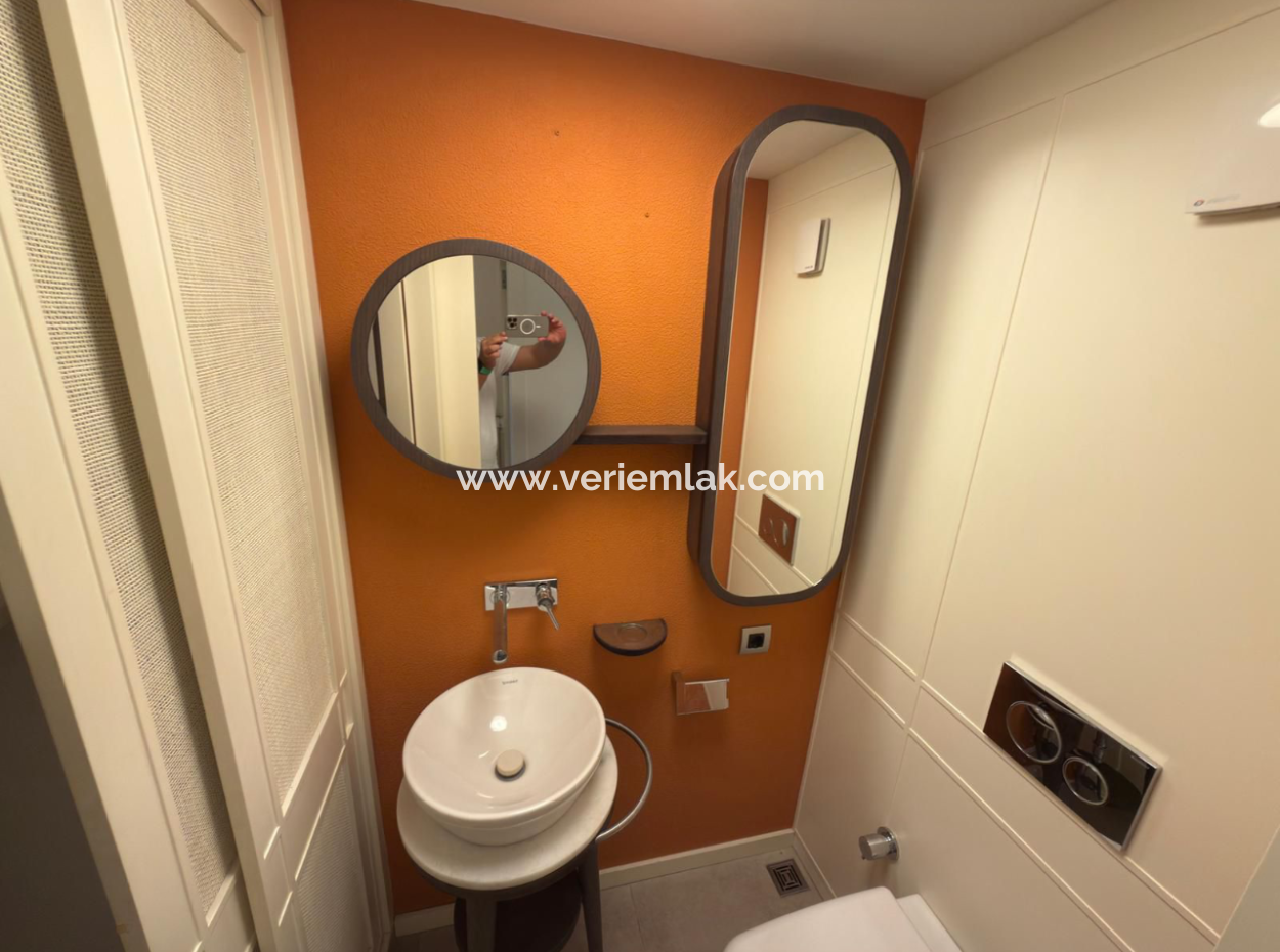 Fully Renovated Mezzanine Mansion Flat With 4 1 Parking Lot In Karataş