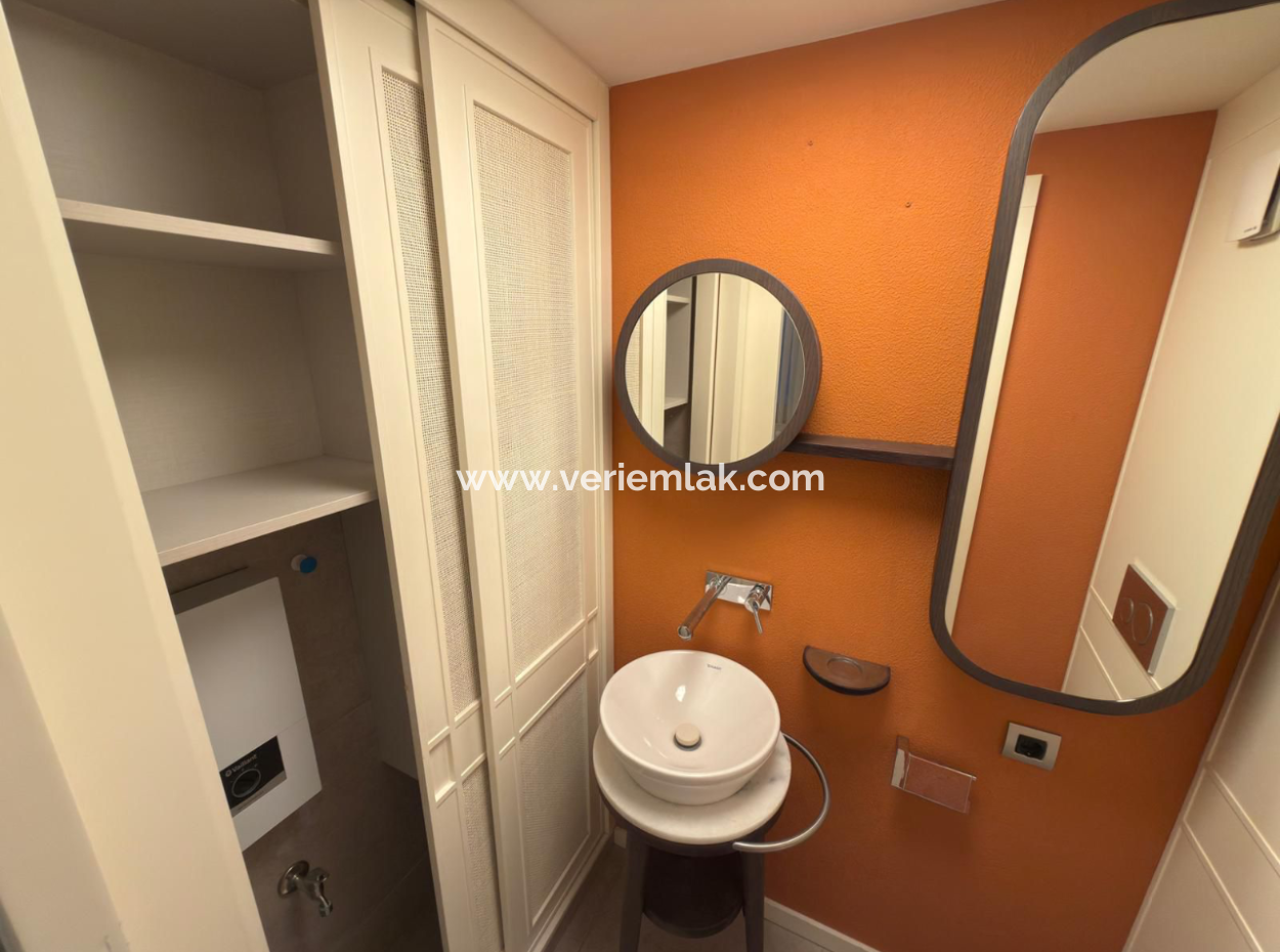 Fully Renovated Mezzanine Mansion Flat With 4 1 Parking Lot In Karataş