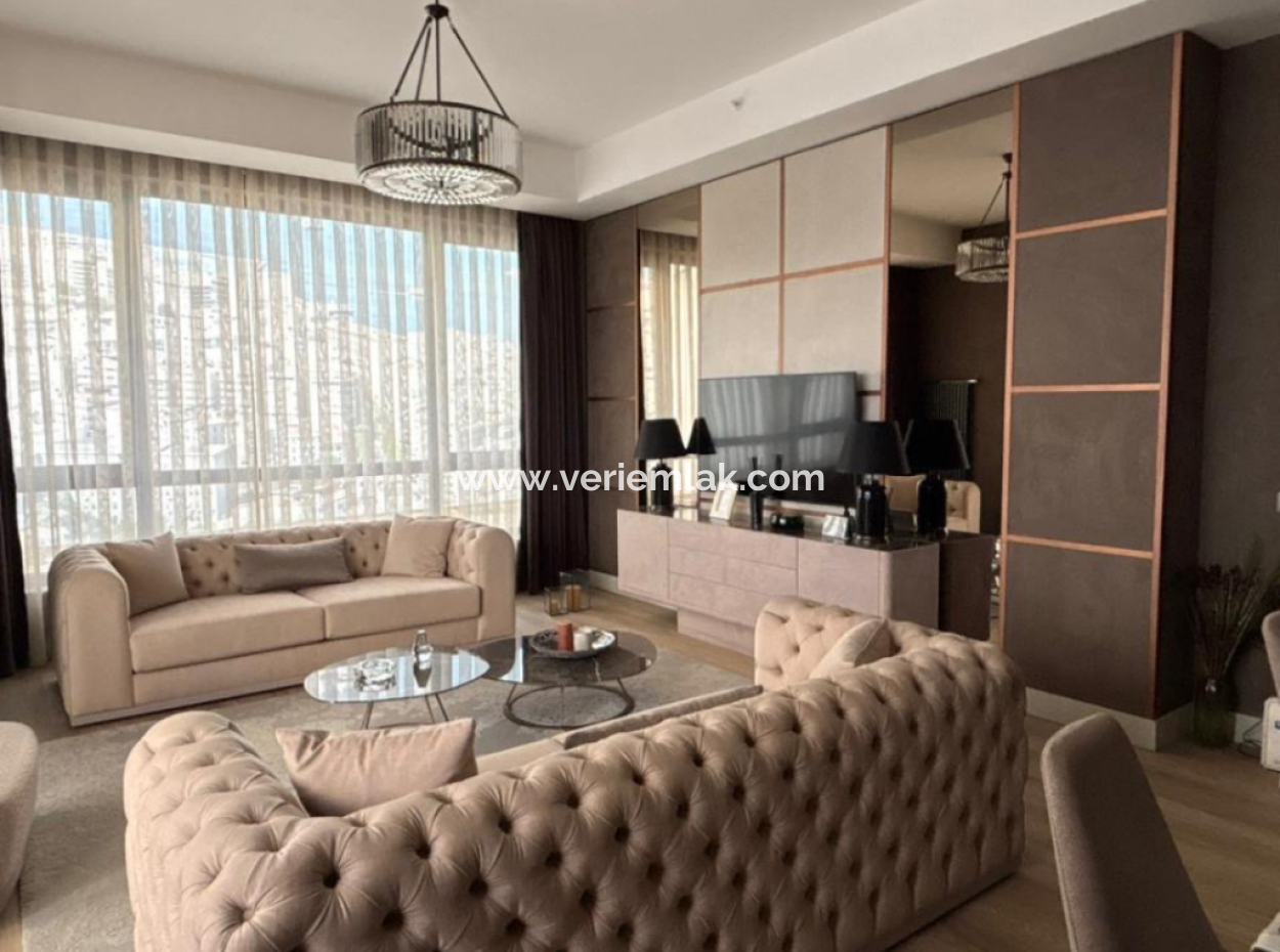 3 1 19Th Floor Sea View Flat For Rent In Alsancak Evora Project!