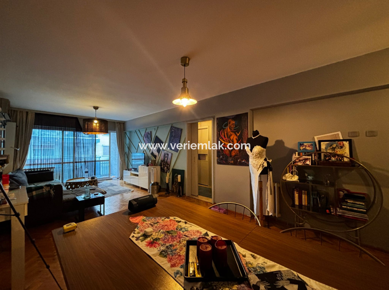 3 1 2Nd Floor Flat For Rent Near Talatpaşa With Alsancak Parking Lot!