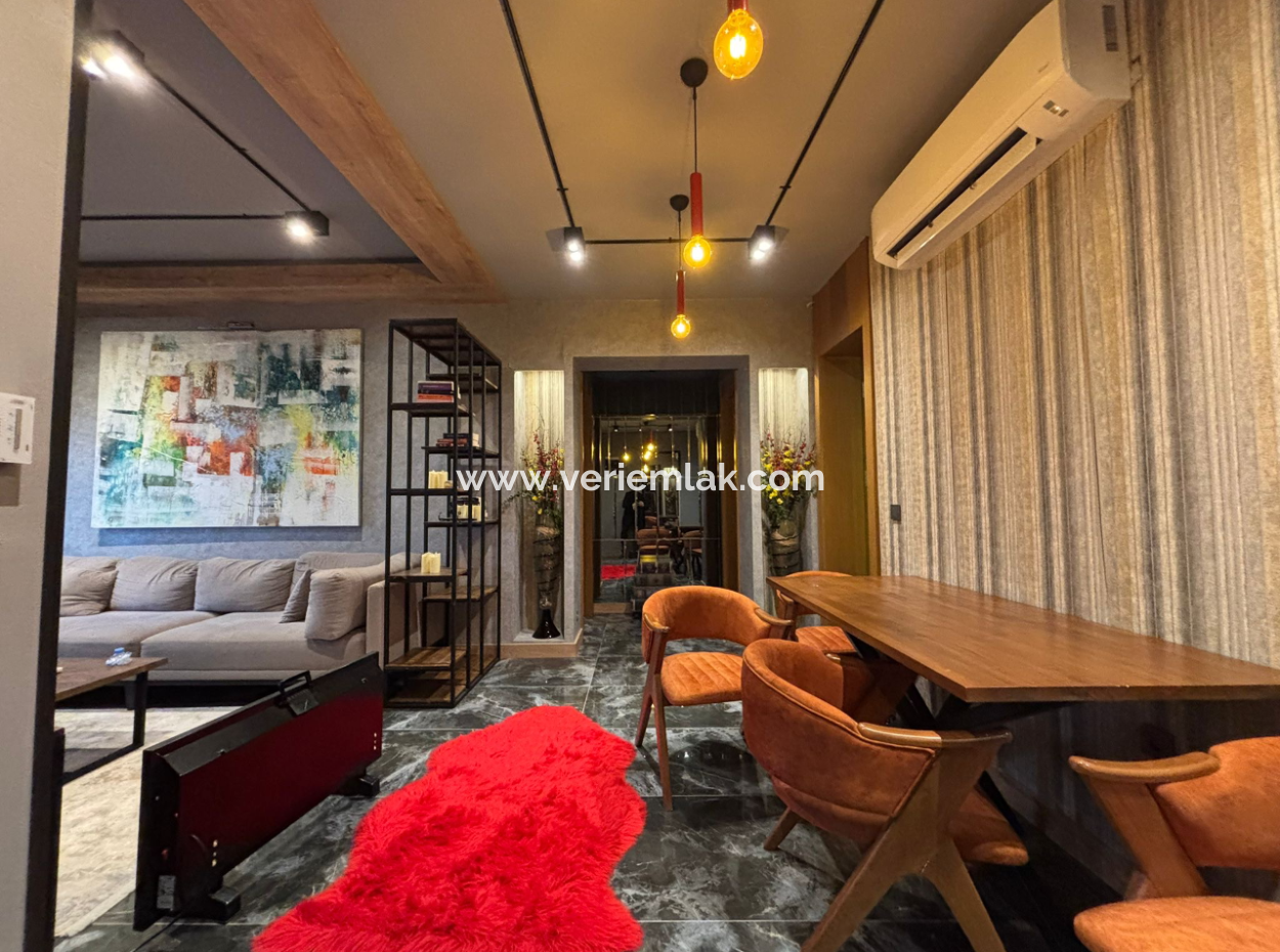 Luxury 2 1 Furnished Flat For Sale Near Alsancak Talatpaşa Boulevard!