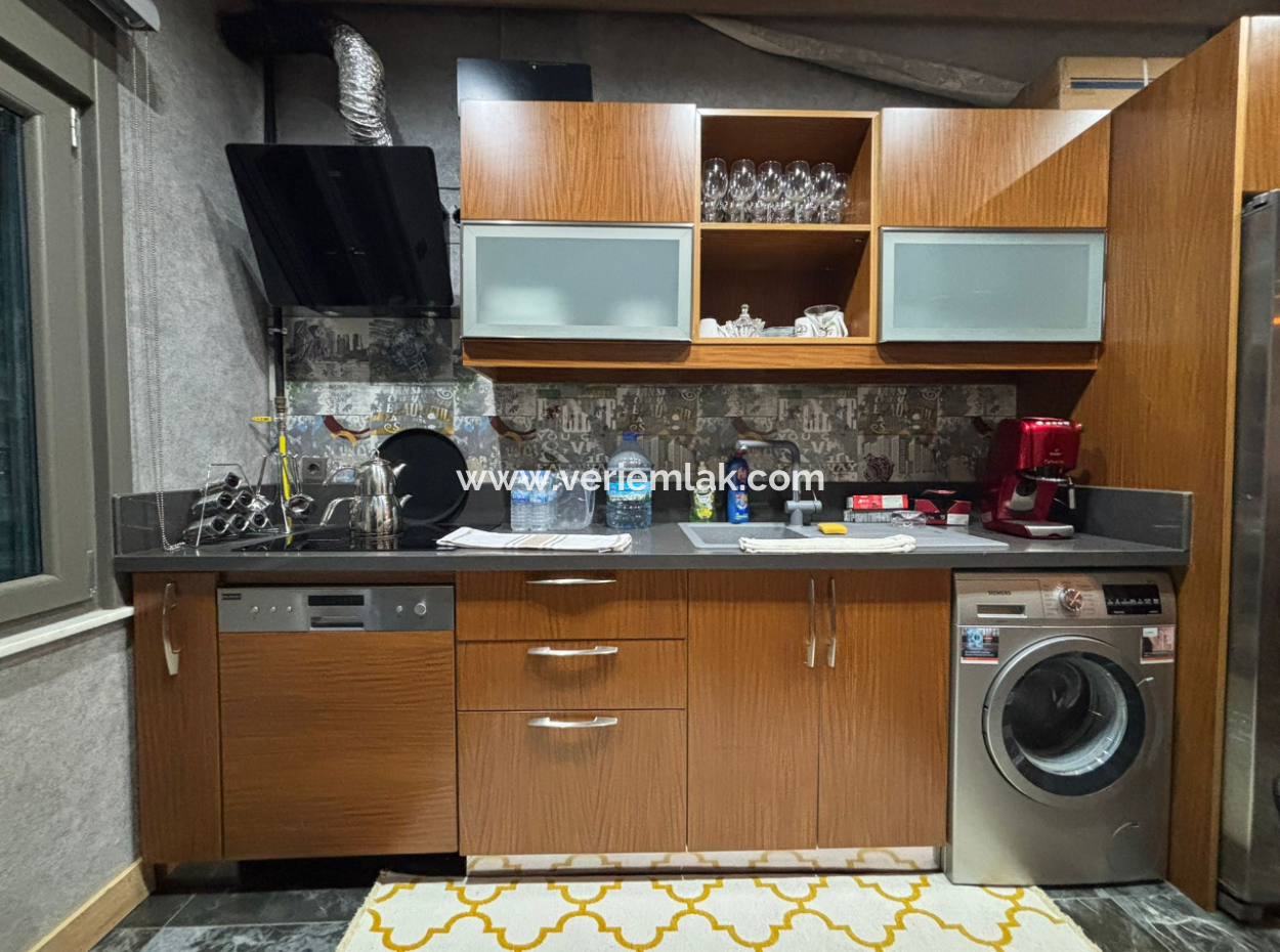 Luxury 2 1 Furnished Flat For Sale Near Alsancak Talatpaşa Boulevard!