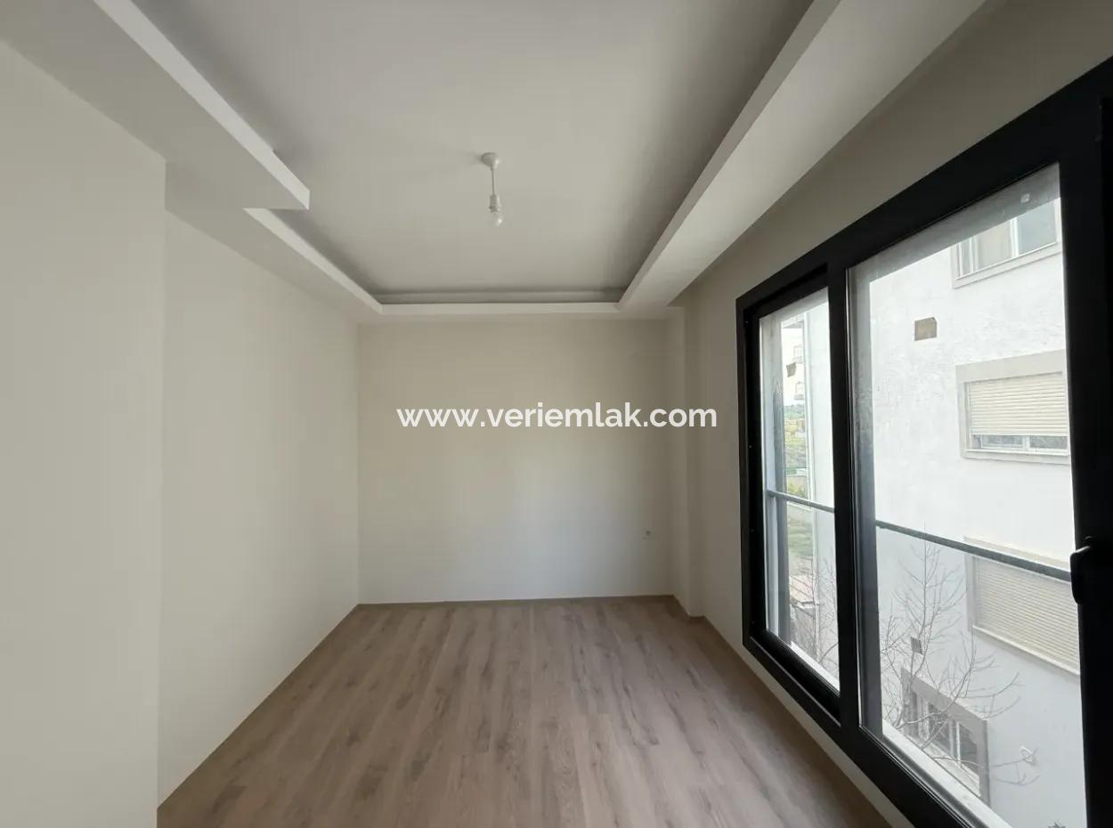 New 1 1 Flat For Sale With Open Front, Large Balcony, Cloakroom In Seferihisar Camikebir