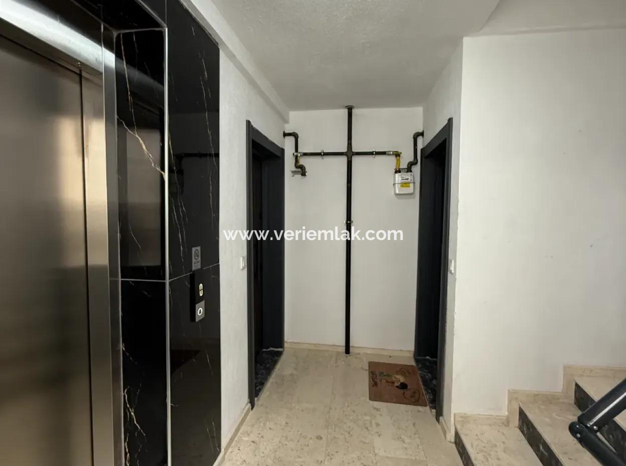 New 1 1 Flat For Sale With Open Front, Large Balcony, Cloakroom In Seferihisar Camikebir