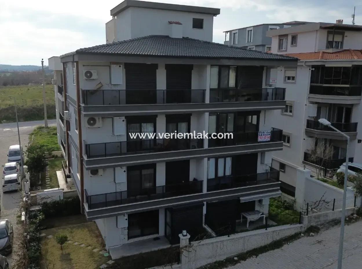 New 1 1 Flat For Sale With Open Front, Large Balcony, Cloakroom In Seferihisar Camikebir