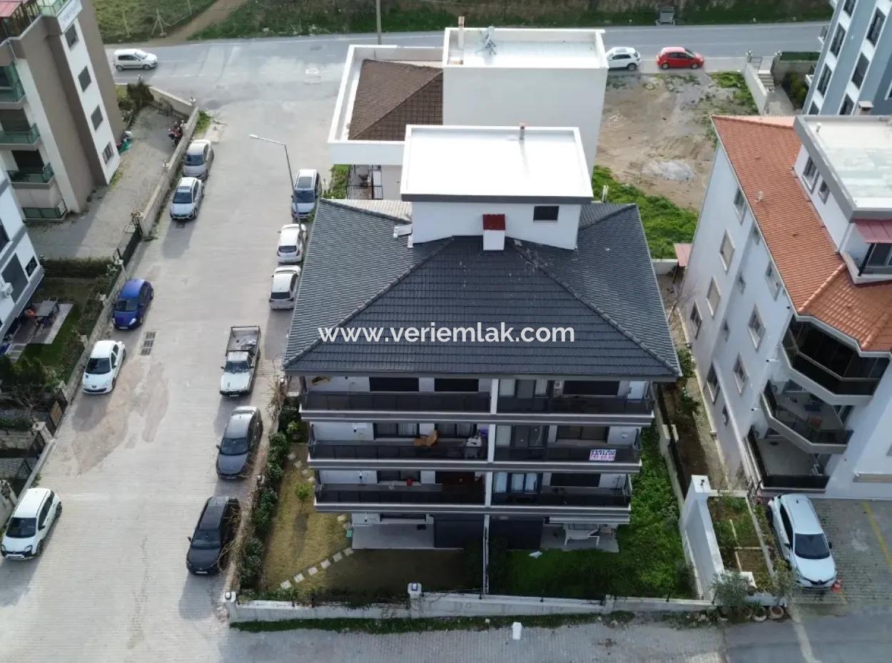 New 1 1 Flat For Sale With Open Front, Large Balcony, Cloakroom In Seferihisar Camikebir