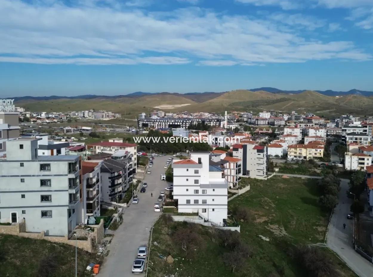New 1 1 Flat For Sale With Open Front, Large Balcony, Cloakroom In Seferihisar Camikebir