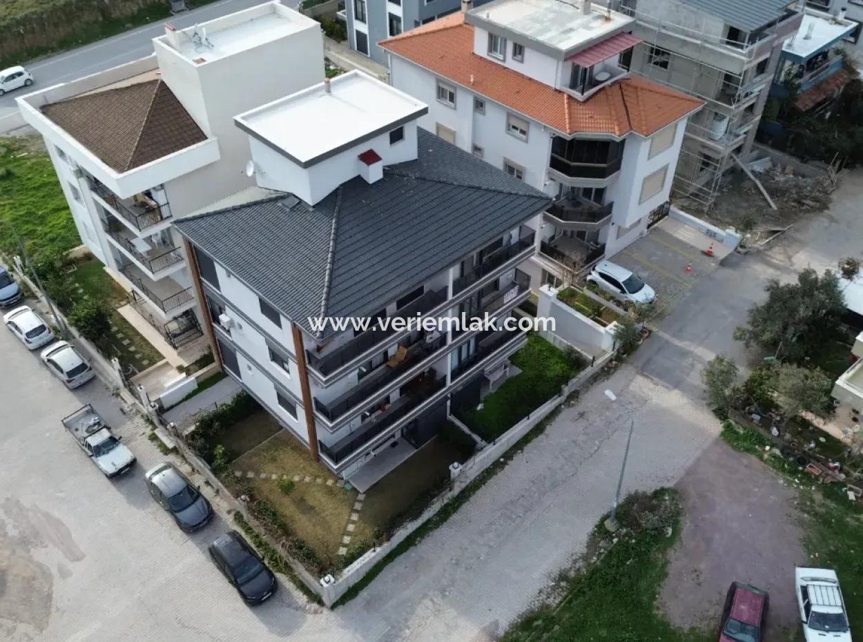 New 1 1 Flat For Sale With Open Front, Large Balcony, Cloakroom In Seferihisar Camikebir