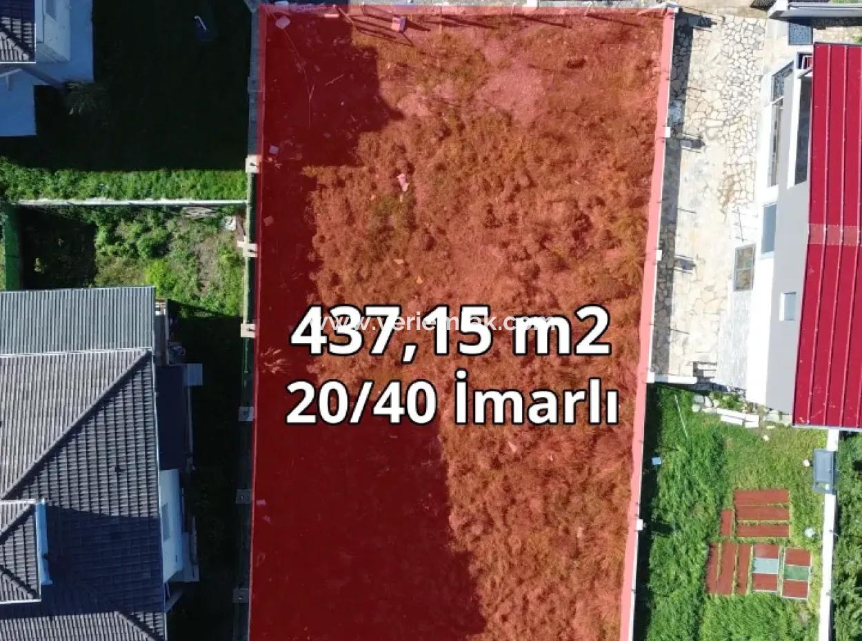 Seferihisar Akarca In Tepecik | Sea View | In The Site Area | Twin Villa Zoned Land For Sale