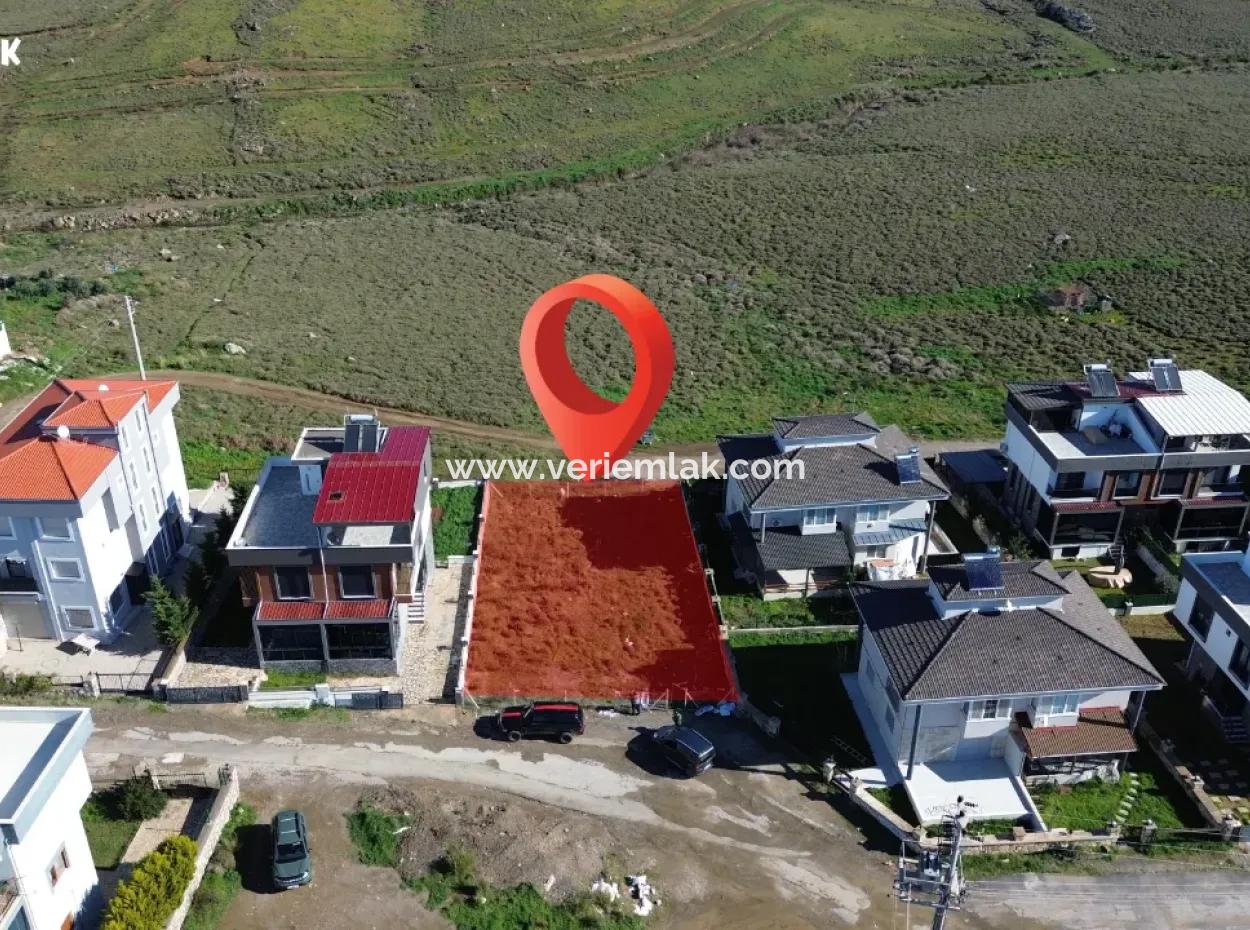 Seferihisar Akarca In Tepecik | Sea View | In The Site Area | Twin Villa Zoned Land For Sale