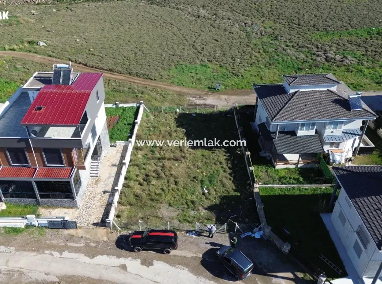 Seferihisar Akarca In Tepecik | Sea View | In The Site Area | Twin Villa Zoned Land For Sale