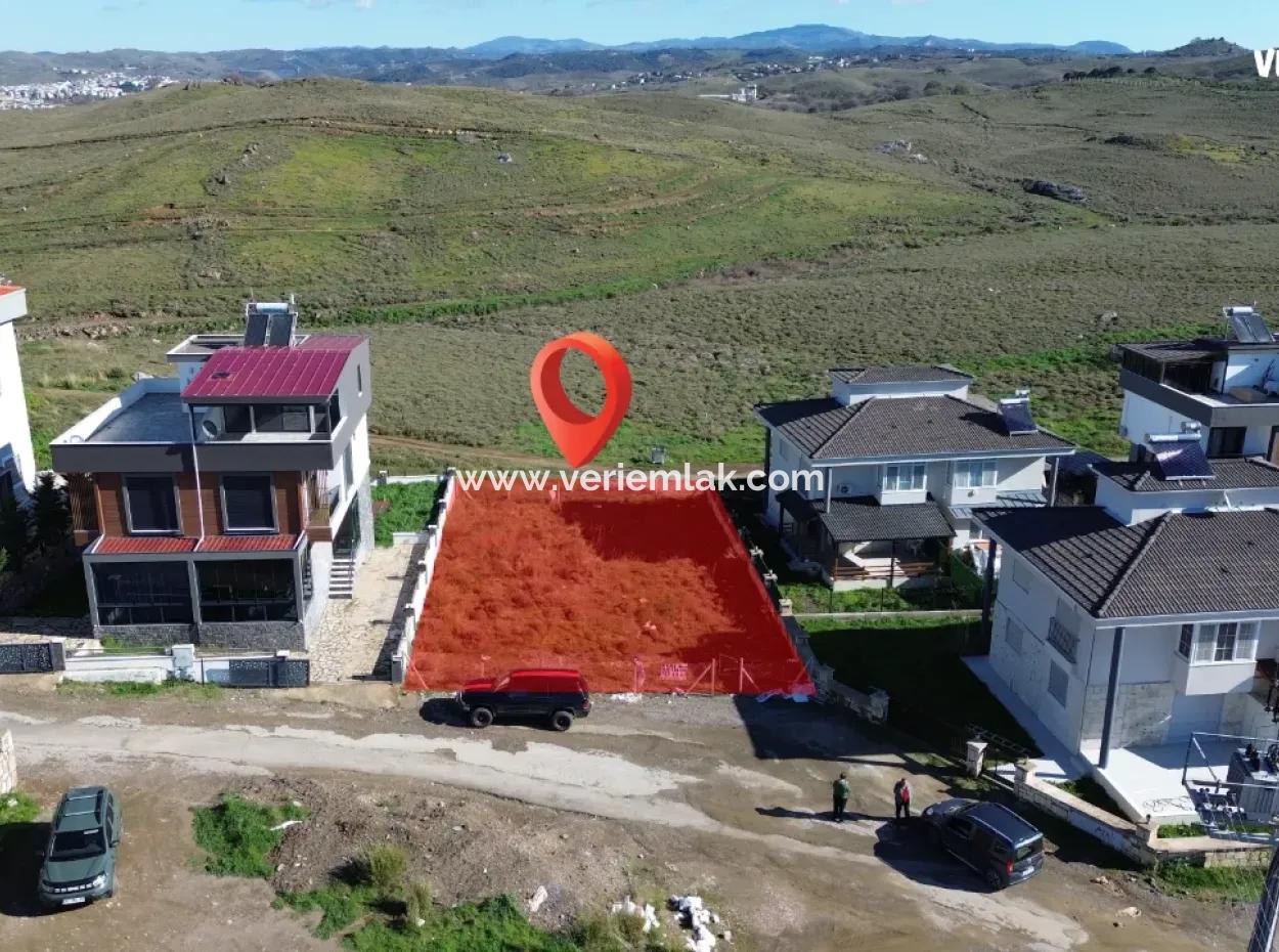 Seferihisar Akarca In Tepecik | Sea View | In The Site Area | Twin Villa Zoned Land For Sale