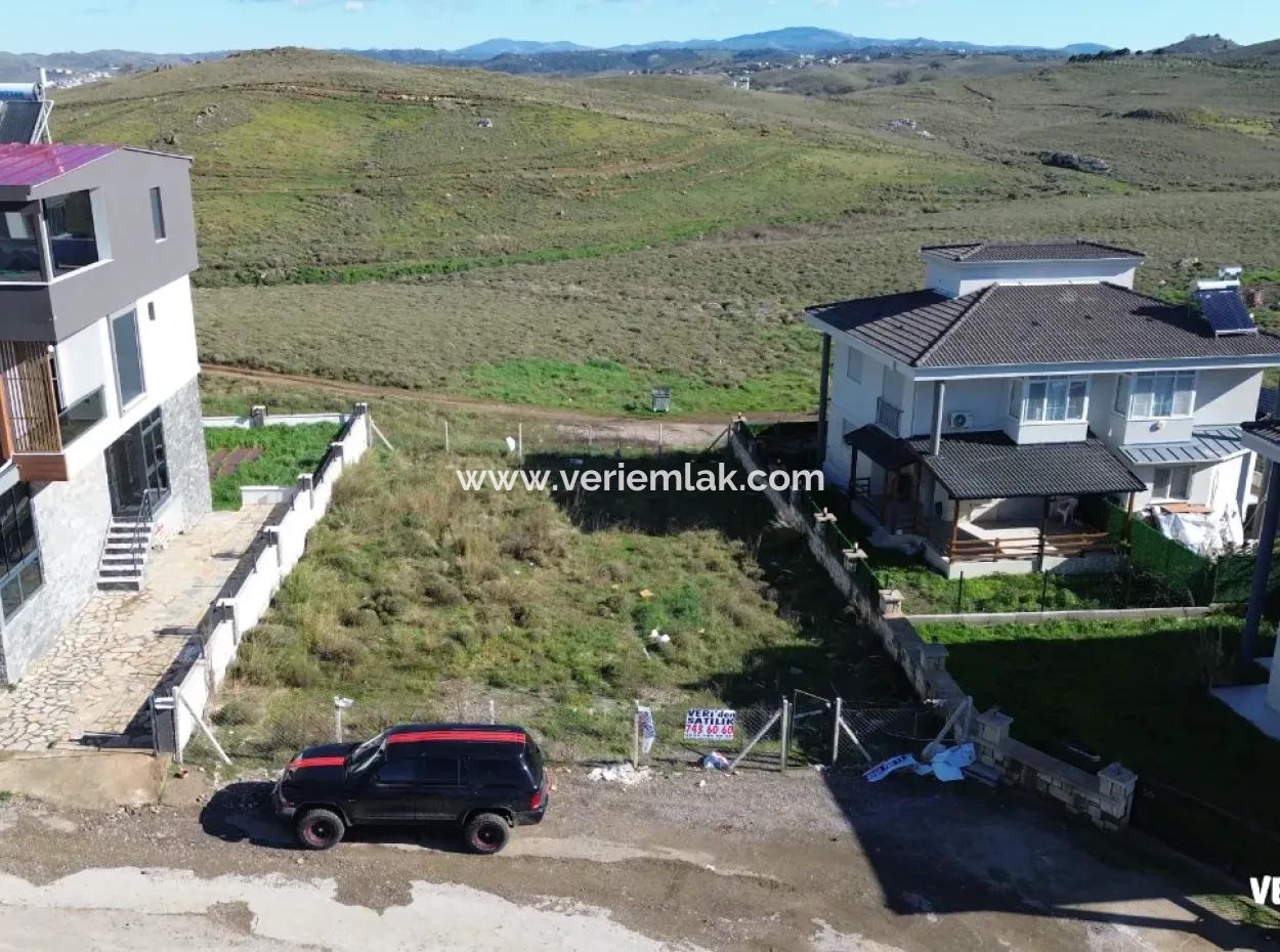 Seferihisar Akarca In Tepecik | Sea View | In The Site Area | Twin Villa Zoned Land For Sale