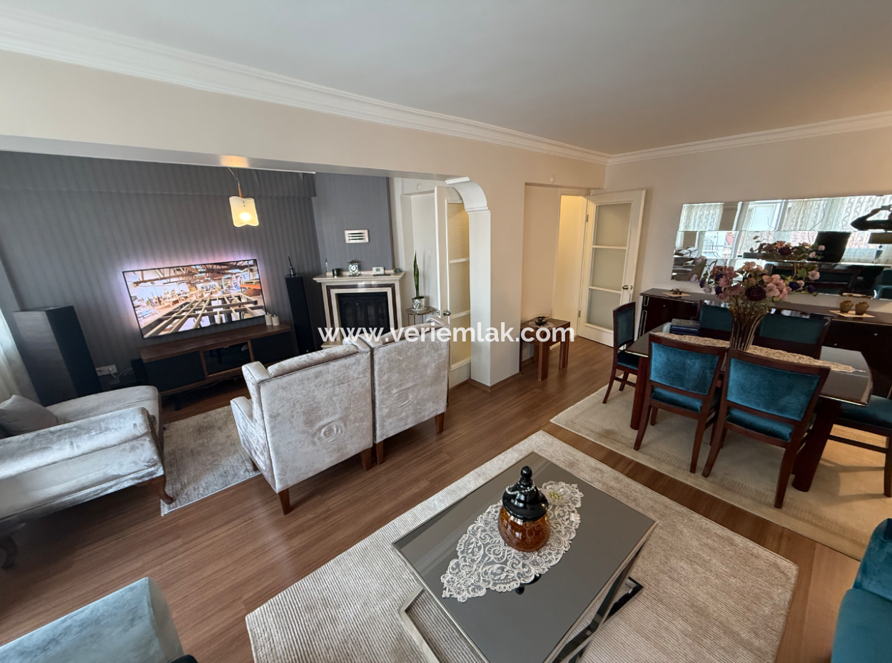 Fireplace Mezzanine Flat With Parking Lot Close To The Street In Küçükyali