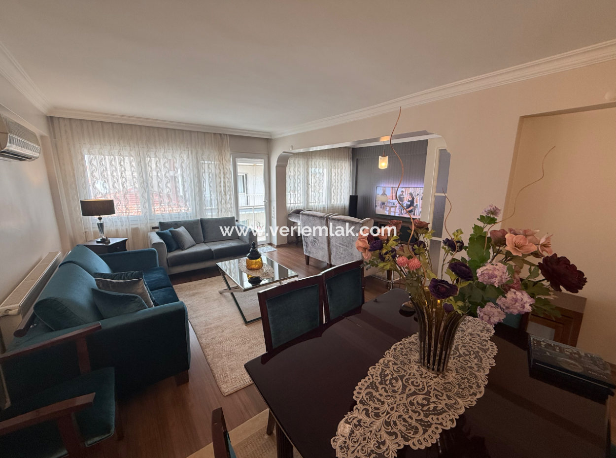 Fireplace Mezzanine Flat With Parking Lot Close To The Street In Küçükyali