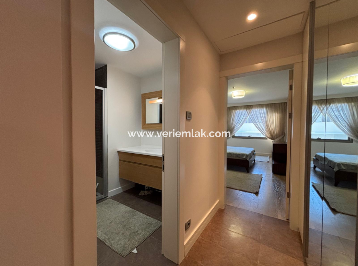 Furnished Flat For Rent With 2 1 Parking Lot In Alsancak Port Residence!