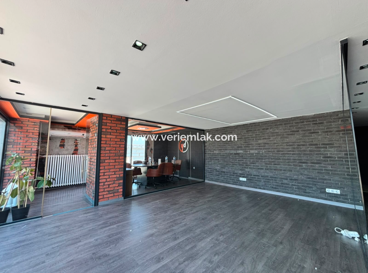 7Th Floor 410M2 Terrace 3 1 Flat For Rent With Sea View In Alsancak Republic Square!