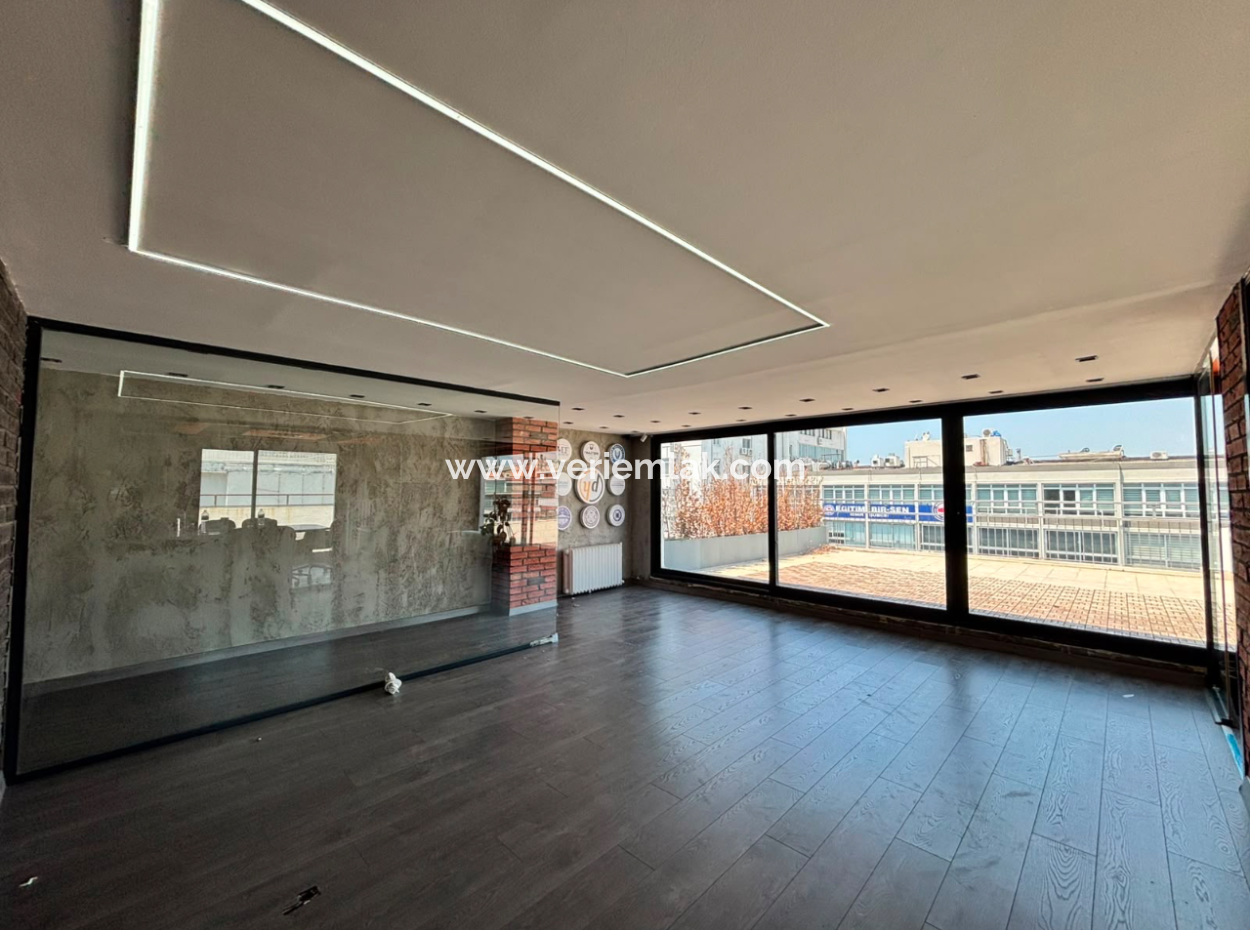 7Th Floor 410M2 Terrace 3 1 Flat For Rent With Sea View In Alsancak Republic Square!