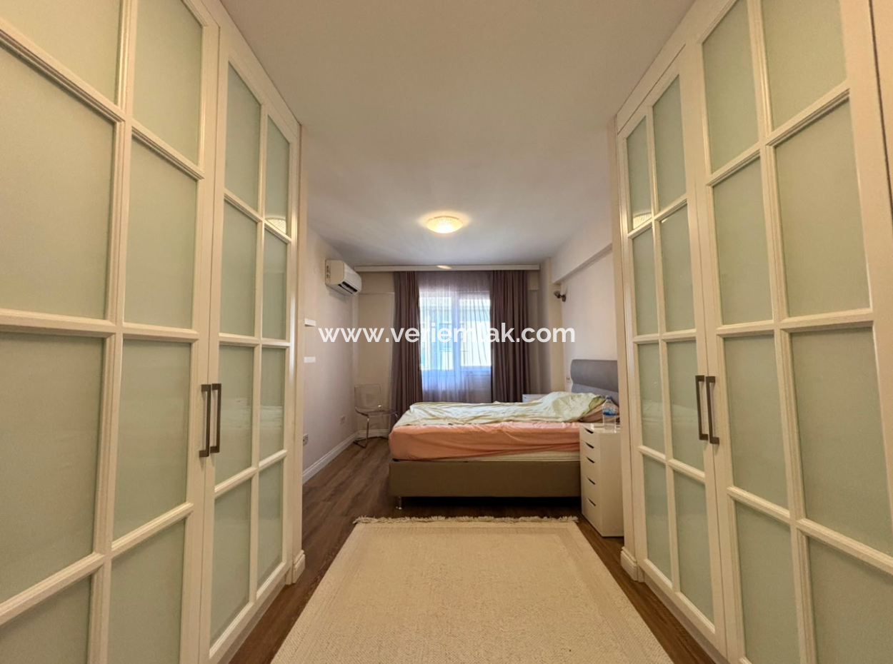 3 1 Luxury Furnished Flat For Rent With Parking Lot In Karşiyaka Demirköprü!