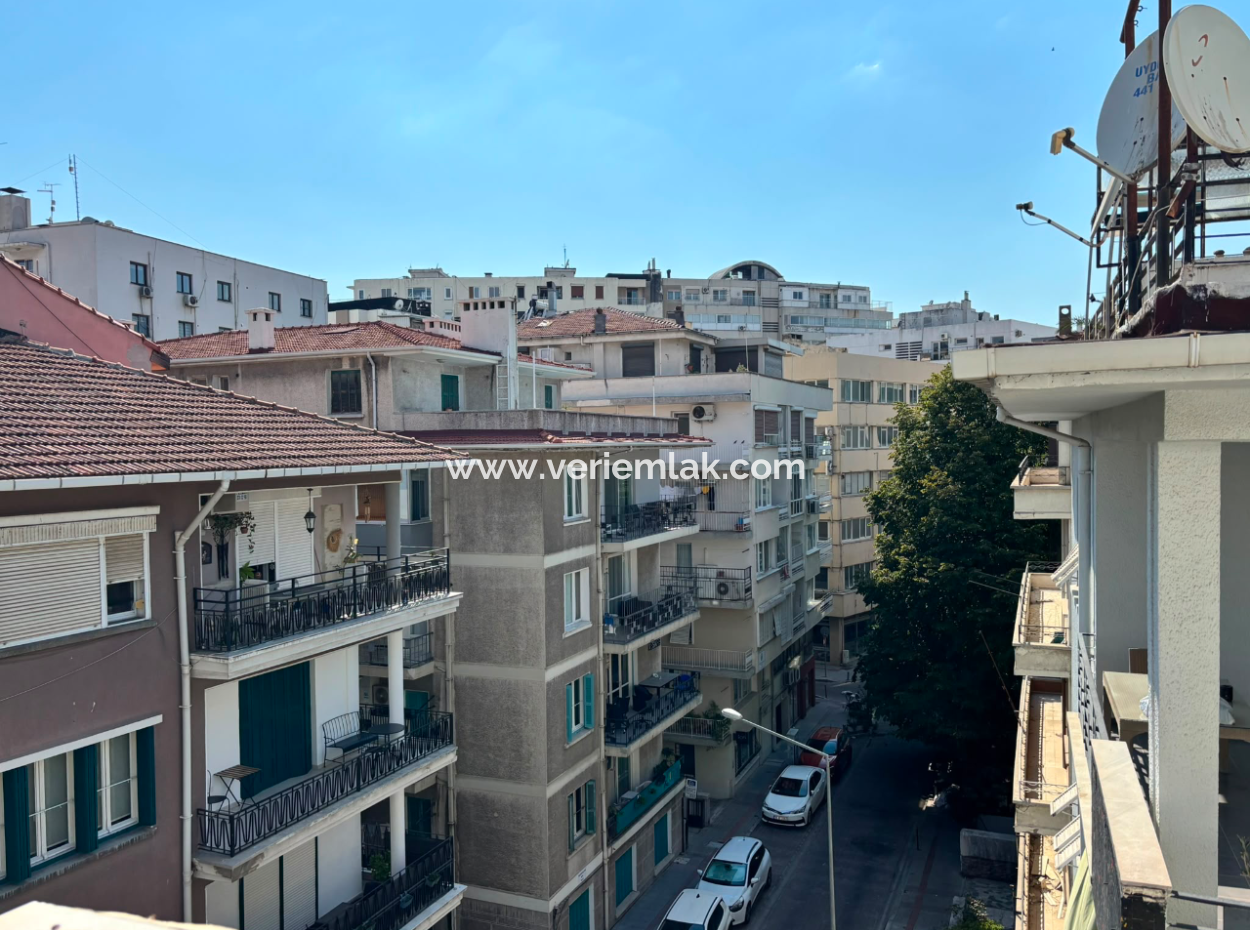 2 1 110M2 Well-Maintained Flat For Rent Near Alsancak Tevfik Fikret!