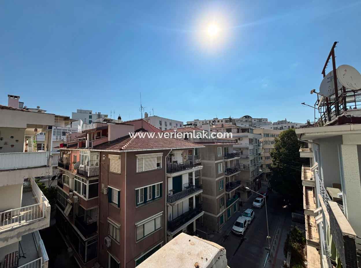 2 1 110M2 Well-Maintained Flat For Rent Near Alsancak Tevfik Fikret!