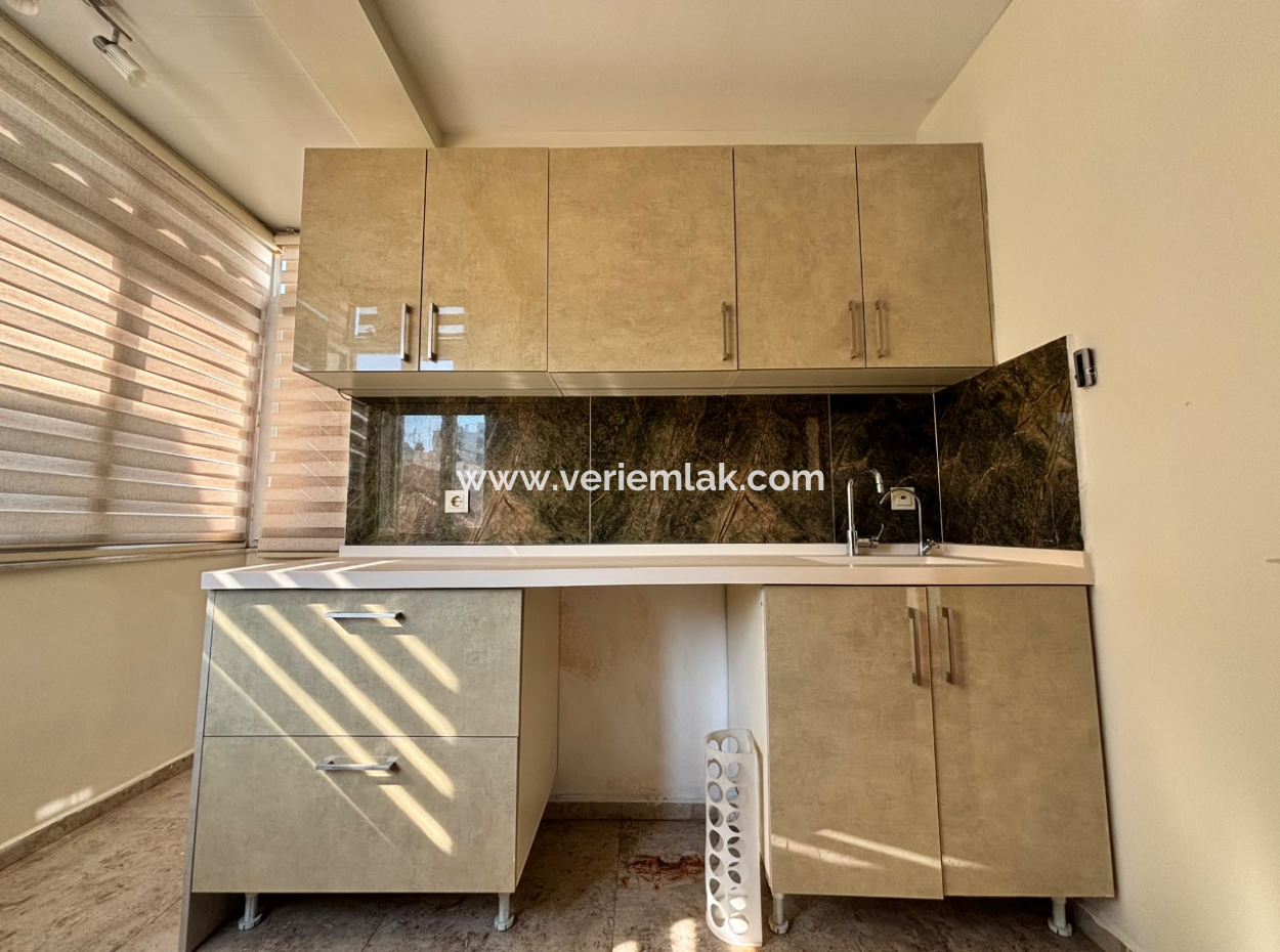 2 1 110M2 Well-Maintained Flat For Rent Near Alsancak Tevfik Fikret!